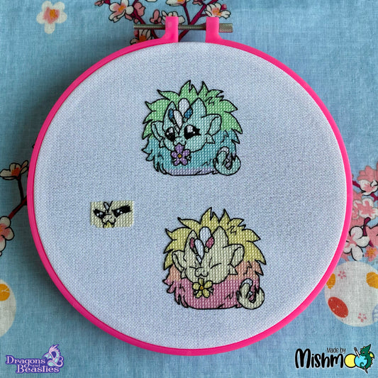 Pastel Puffs Cross Stitch Pattern