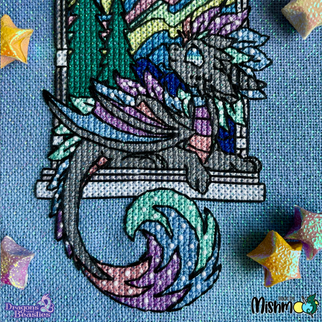 Window Borealis Cross Stitch Pattern