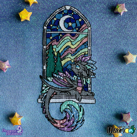 Window Borealis Cross Stitch Pattern