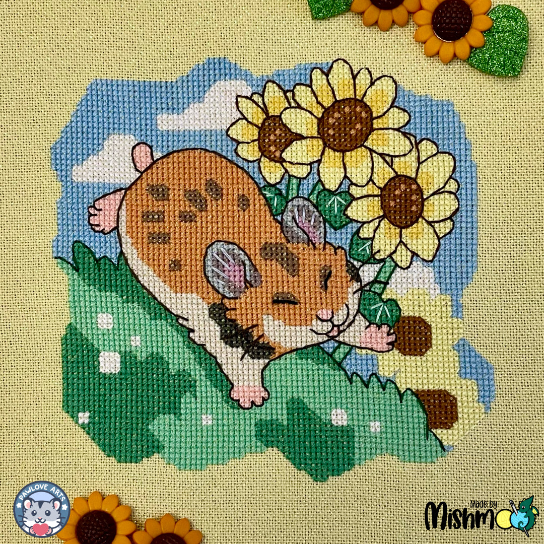 Hamster Summer Cross Stitch Pattern