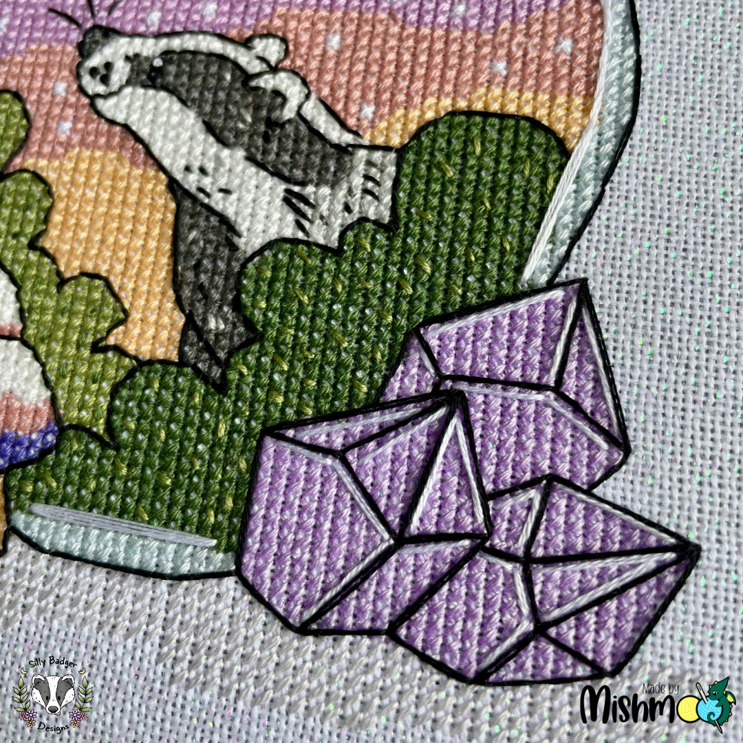 Badger/Calming Potion Bottle Cross Stitch Pattern