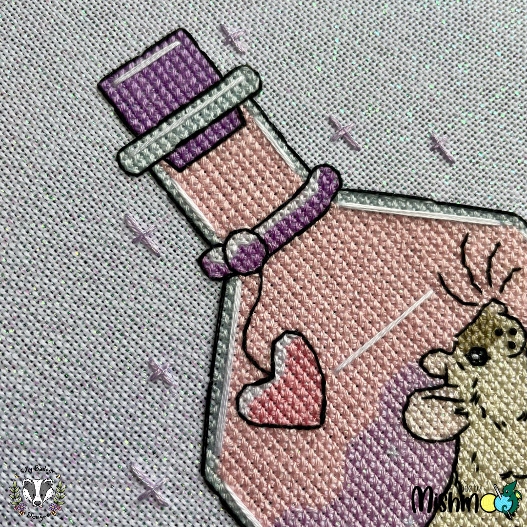 Rat/Joy Potion Bottle Cross Stitch Pattern
