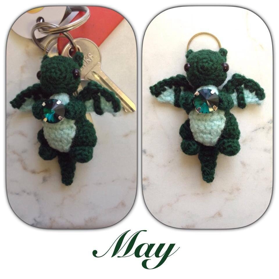 Tiny May Birthstone Dragon