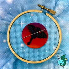 Load image into Gallery viewer, Dragon Silhouette Needle Minder - 4cm