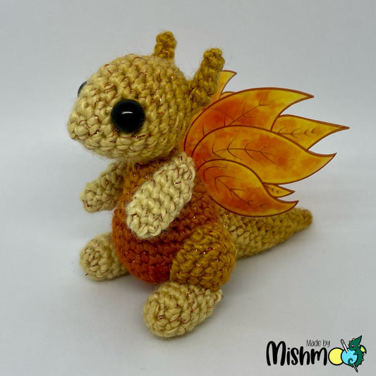 Autumn Dragon - Gold & Orange, Ready to Ship