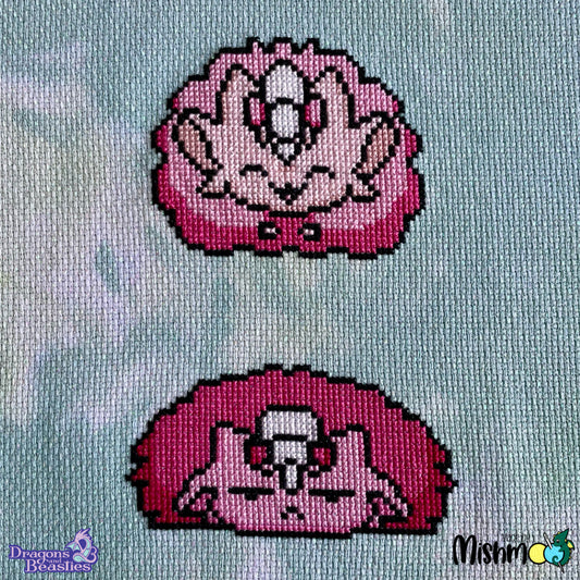 Pollen Puff Cross Stitch Pattern - Beginner Friendly