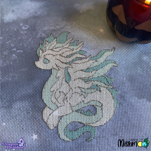 Ghost Dragon Wisp Cross Stitch Pattern