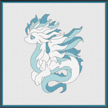 Load image into Gallery viewer, Ghost Dragon Wisp Cross Stitch Pattern