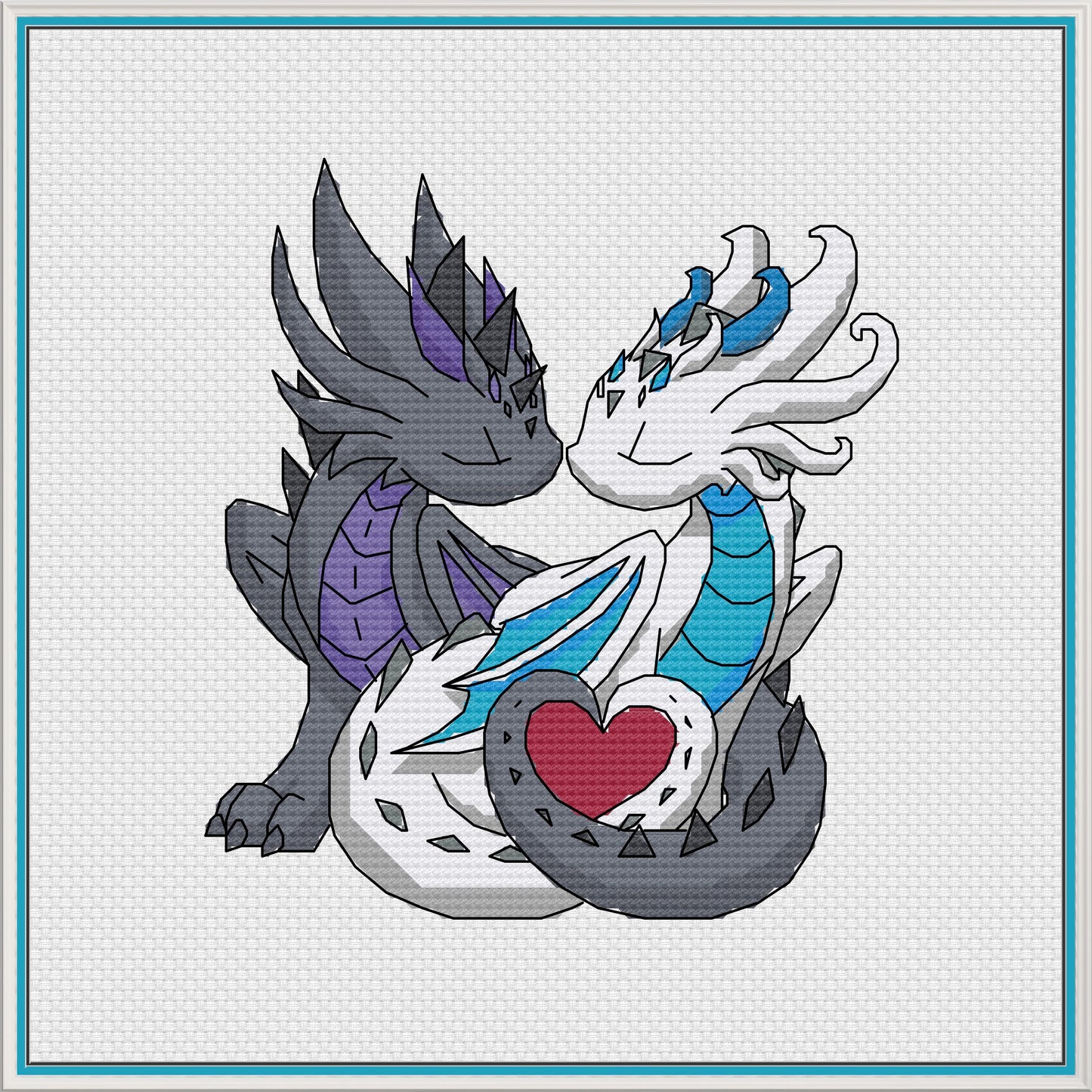 Heartails Cross Stitch Pattern