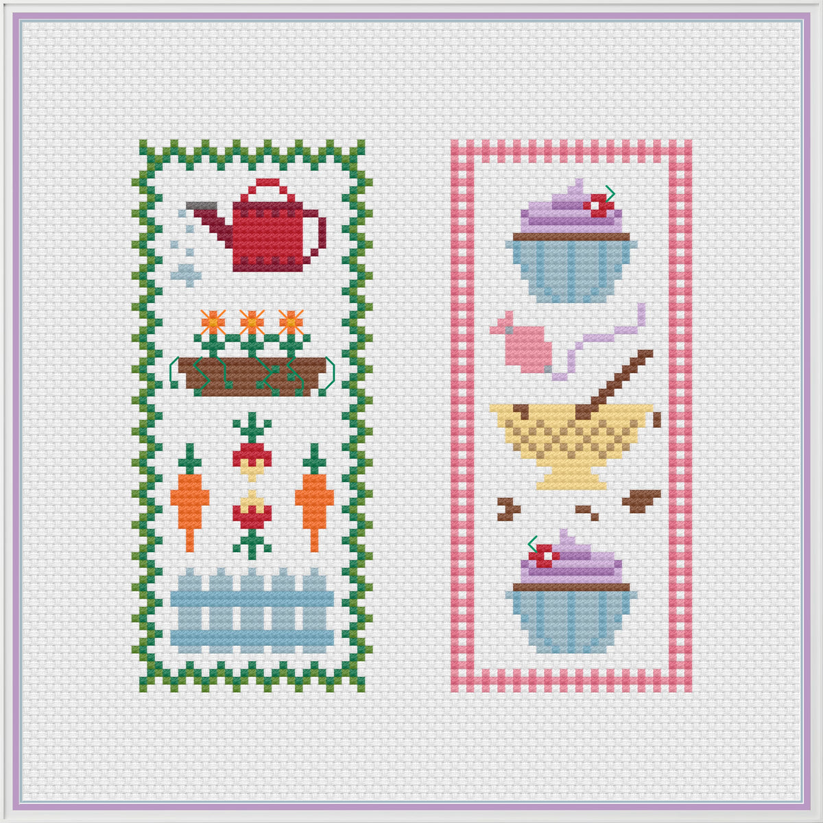 Hobbies Bookmarks Cross Stitch Pattern