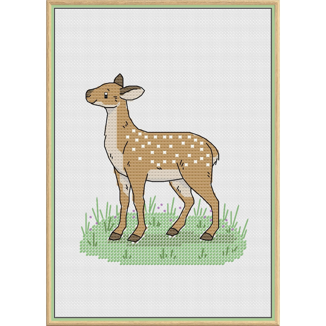 Fallow Doe Cross Stitch Pattern