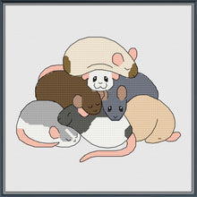 Load image into Gallery viewer, Rat Pile Cross Stitch Pattern