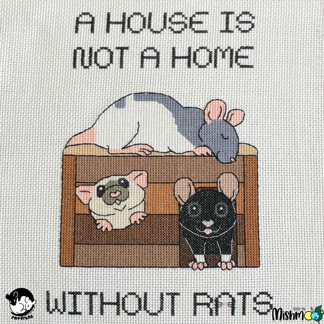 House Rats Cross Stitch Pattern
