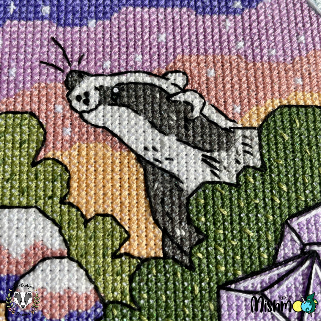 Badger/Calming Potion Bottle Cross Stitch Pattern