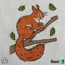 Load image into Gallery viewer, Squirrel Cross Stitch Pattern