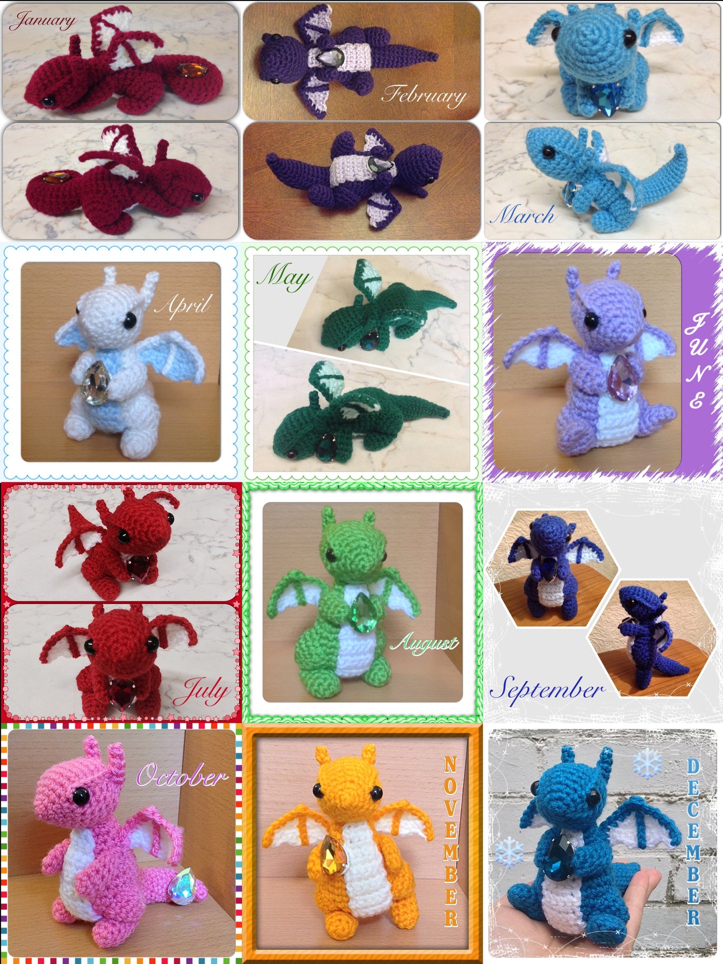 Customised Birthstone Dragon